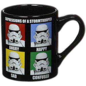 Star Wars Stormtrooper Expressions Ceramic Mug, 14 oz